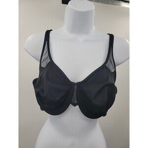 Wacoal Black Seamless Underwire Bra Sz 38D